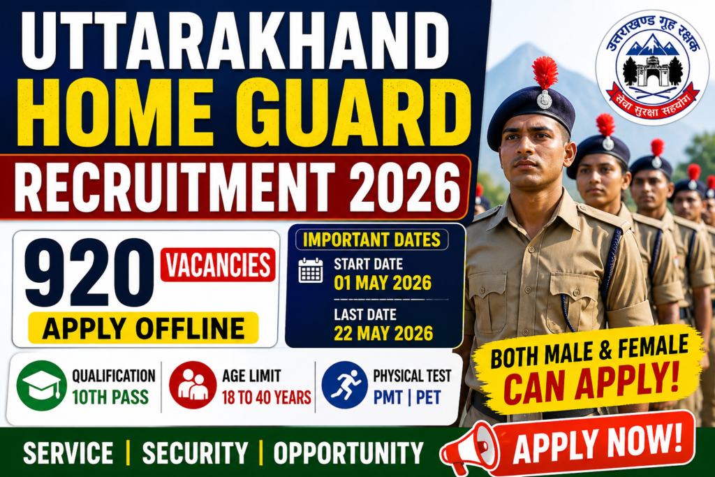 Uttarakhand Home Guard Recruitment 2026